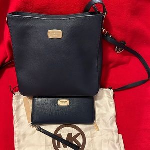 Michael Kors crossbody handbag and wallet.